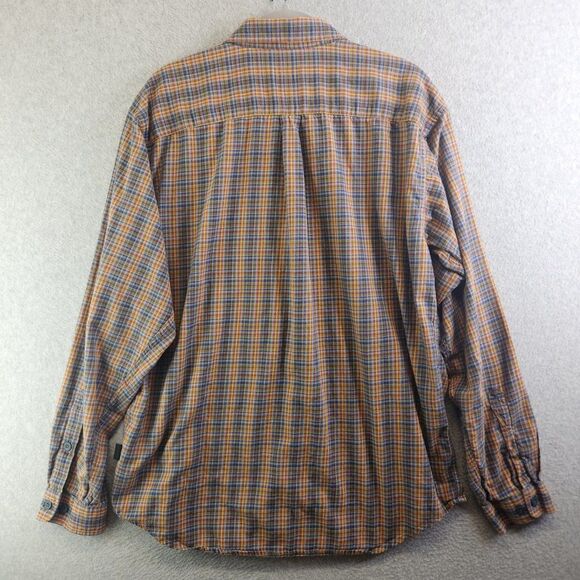 Patagonia Shirt Mens L Yellow Plaid Organic Cotton Flannel Pockets Outdoor Cabin - Picture 15 of 16